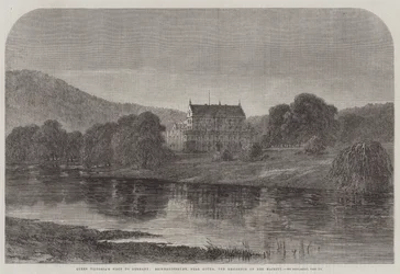 Visite de la reine Victoria en Allemagne, Reinhardsbrunn, près de Gotha, la résidence de Sa Majesté